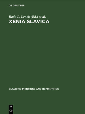 cover image of Xenia Slavica